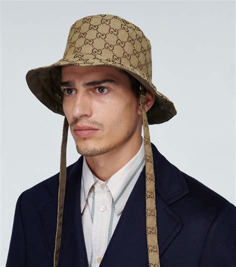 chapeau de cowboy gucci|Gucci bucket hat.